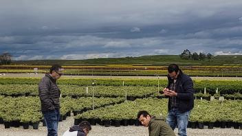 Preparation for flight at a nursery with DJI Matrice 210 equipped with Altum Multispectral Camera